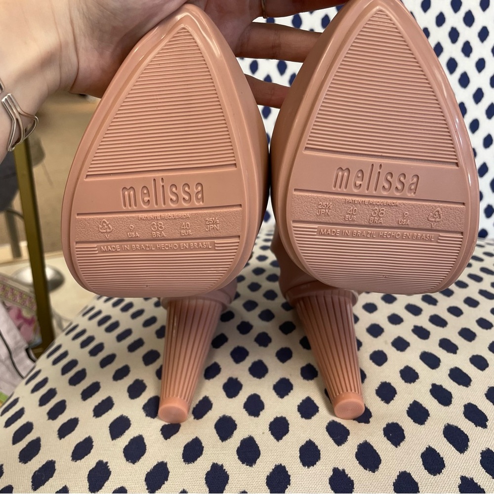 Melissa Women's Pink Heeled Sandals - Picture 3 of 7